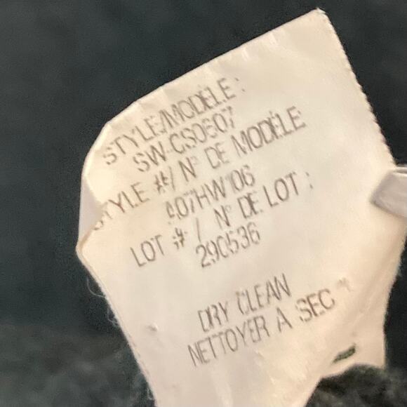 NWOT HELMUT LANG Sweater Cardigan Jacket L Wool Knit Shawl Draped Asymmetric Zip - Picture 8 of 8